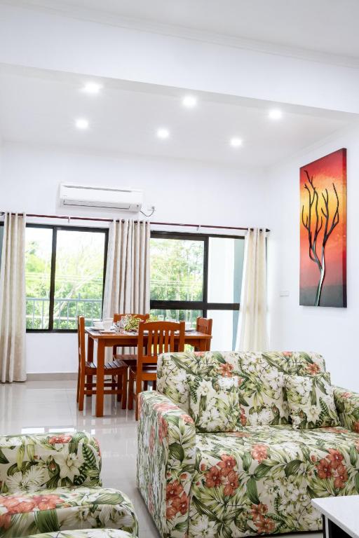 Posezení v ubytování Coastal Suites Fiji