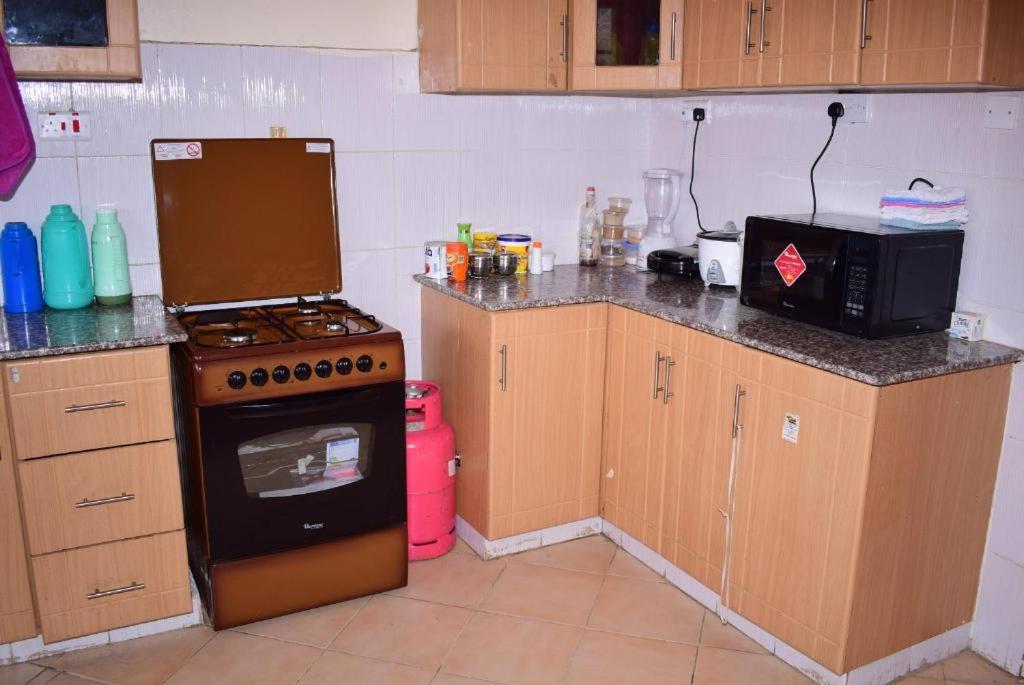 Kuchyň nebo kuchyňský kout v ubytování PARKVIEW HOMES-JKIA