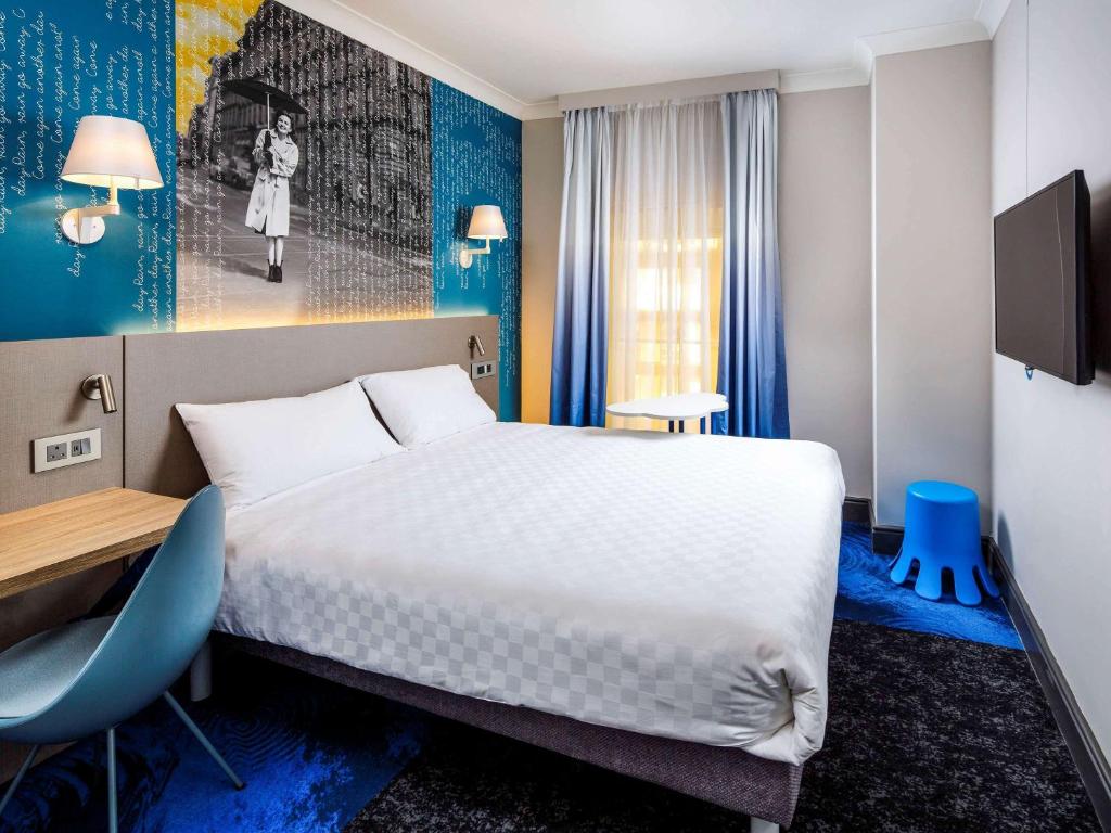 Кровать или кровати в номере ibis Styles Manchester Portland