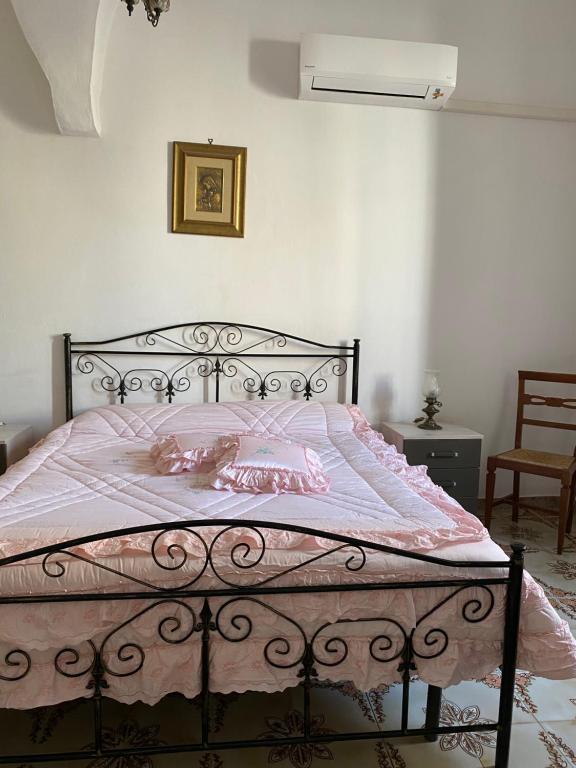 Łóżko lub łóżka w pokoju w obiekcie Gabriele-Apartment