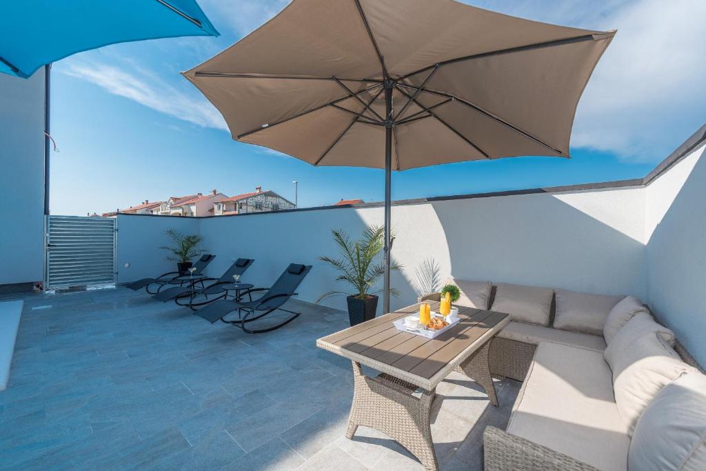 Posezení v ubytování Villa Nika ZadarVillas