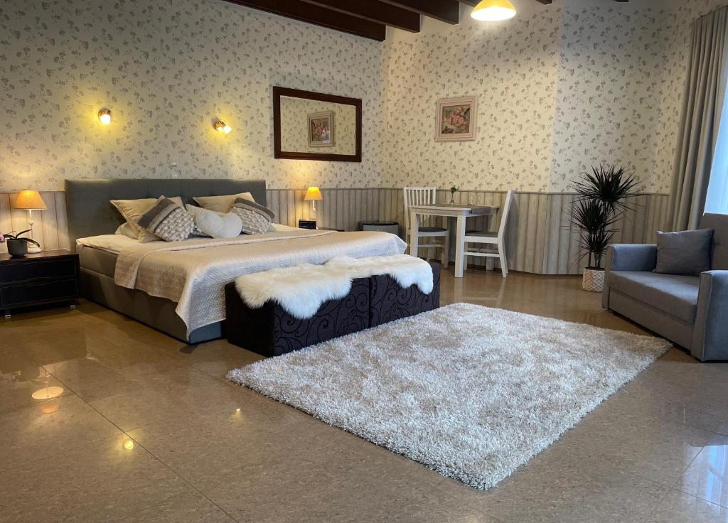 Postel nebo postele na pokoji v ubytování Villa Müllerbeck