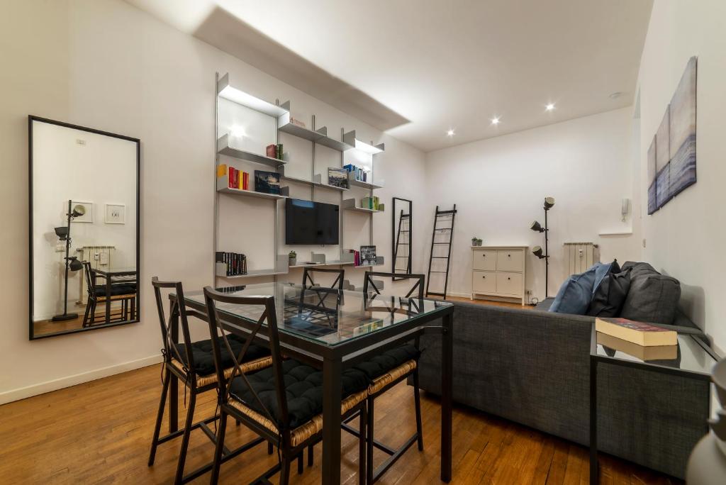 Kuchyňa alebo kuchynka v ubytovaní Testaccio & Piazza Liberatrice Apartment