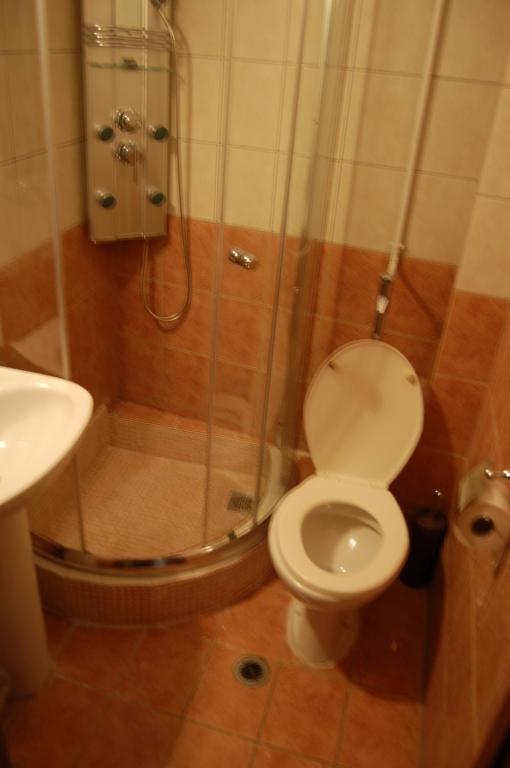 A bathroom at Diethnes