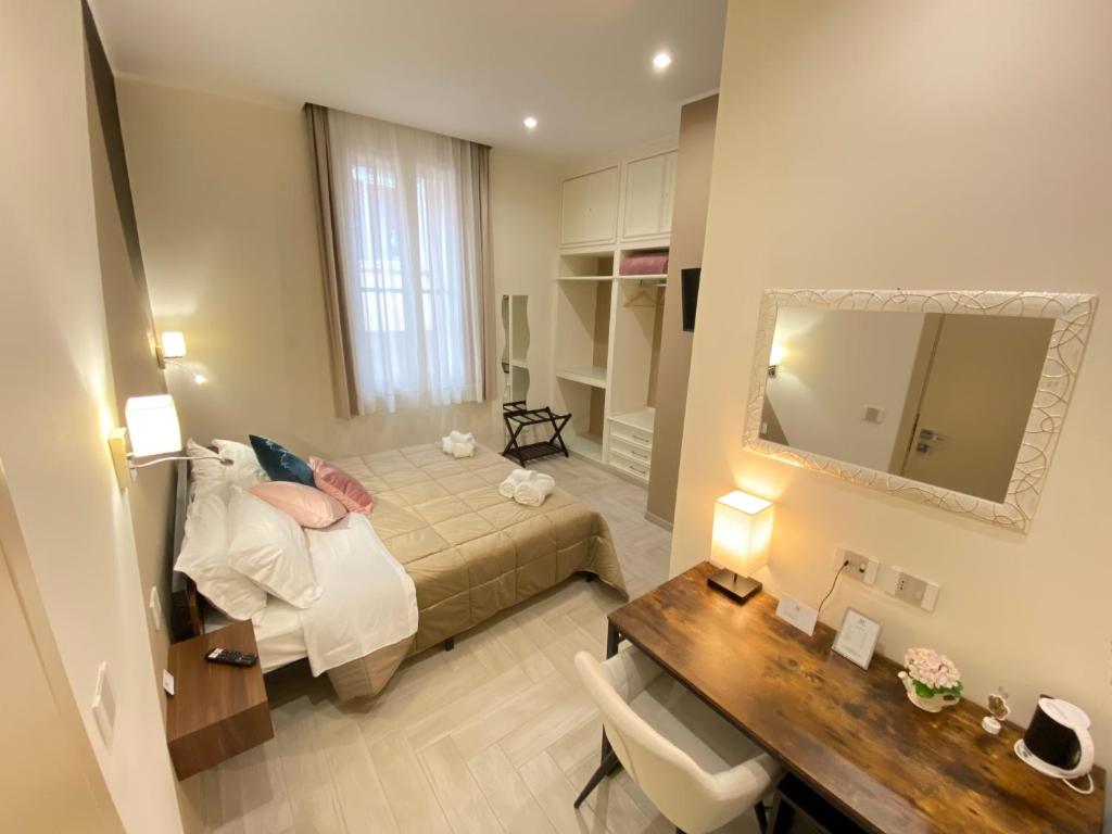 Posteľ alebo postele v izbe v ubytovaní B&B De Nava Suite