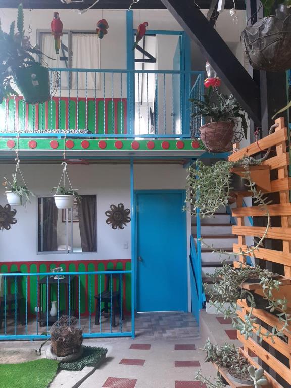 Jardín al aire libre en Hostel Camelot Salento