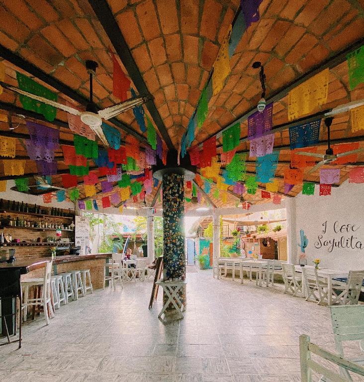 Restaurace v ubytování La Redonda Sayulita Hostal