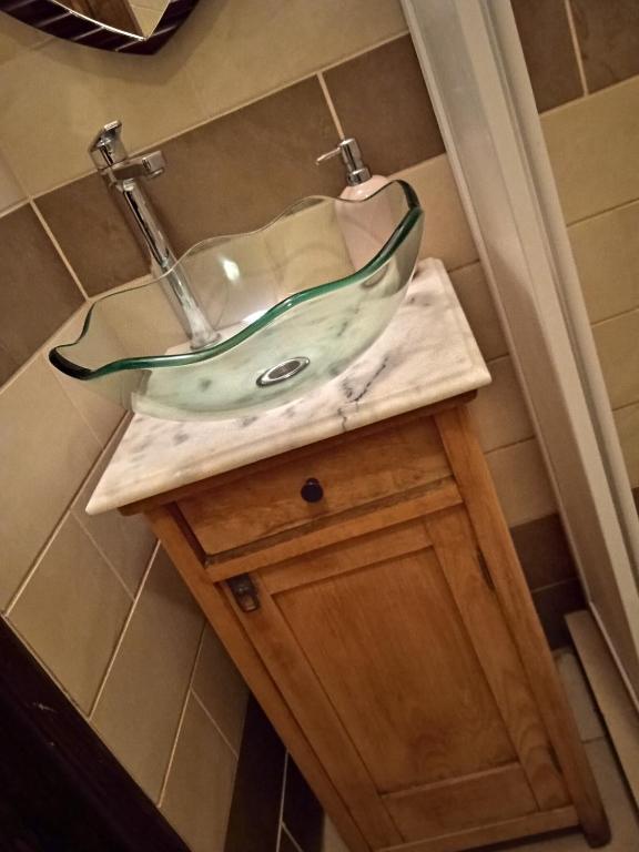 Koupelna v ubytování Veranda Vendégház