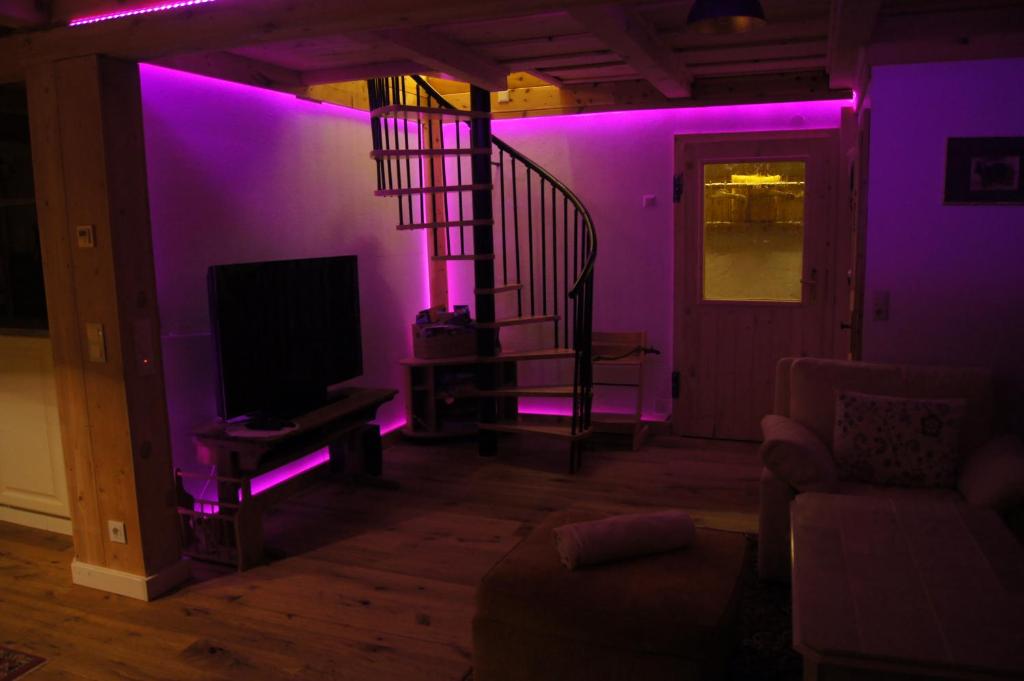TV a/nebo společenská místnost v ubytování Chalet Steiermark