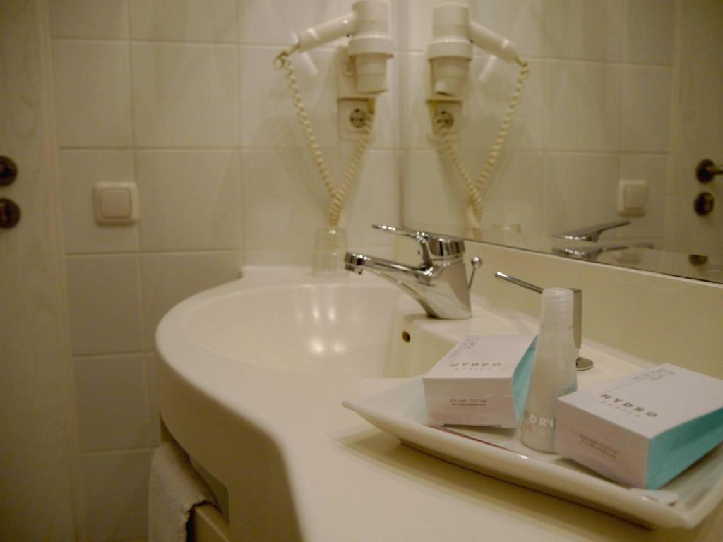 Koupelna v ubytování Business-Hotel Artes