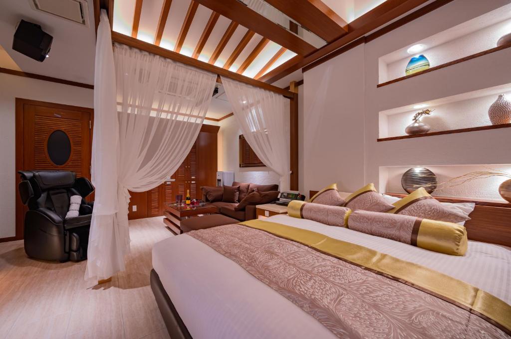 Posezení v ubytování HOTEL Dior7つくば