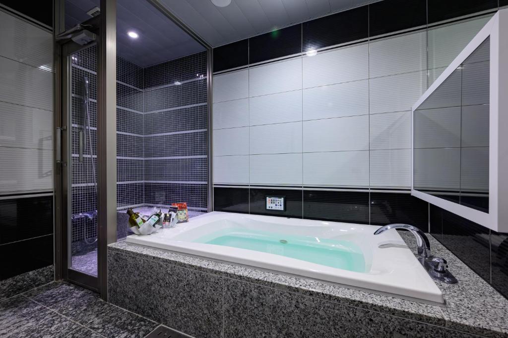 Koupelna v ubytování HOTEL Dior7つくば