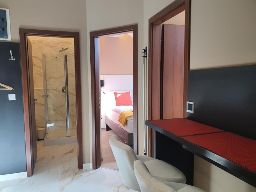 Kúpeľňa v ubytovaní Kaposvár Apartman