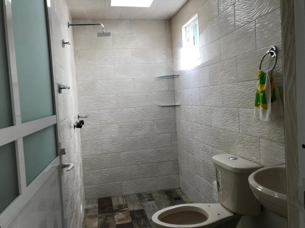 Koupelna v ubytování Casa minimalista tranquila y acogedora, con garage