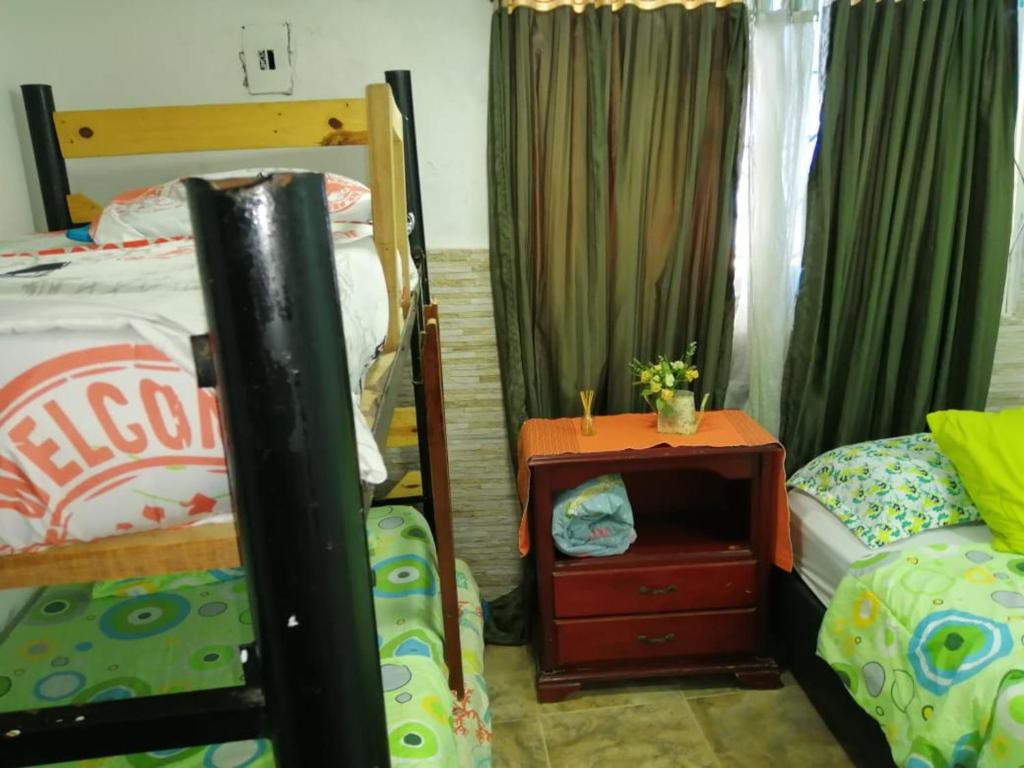 Postel nebo postele na pokoji v ubytování Villa mar