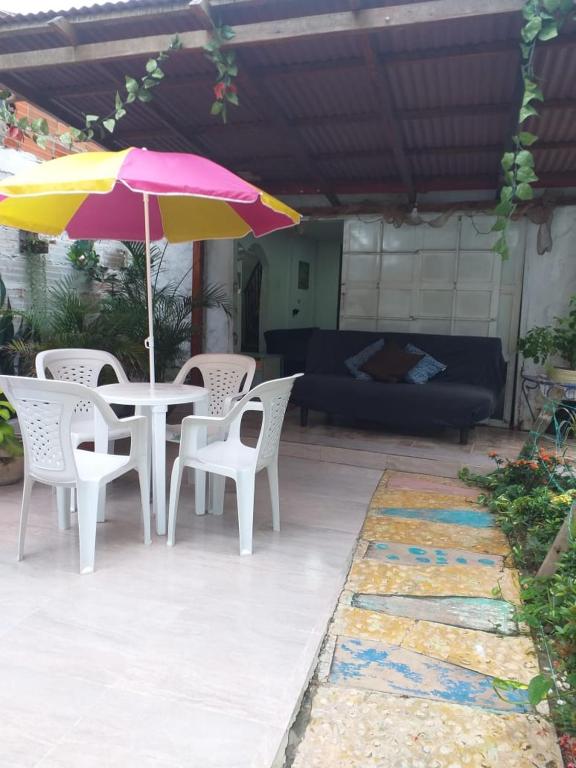 Patio nebo venkovní prostory v ubytování Villa mar