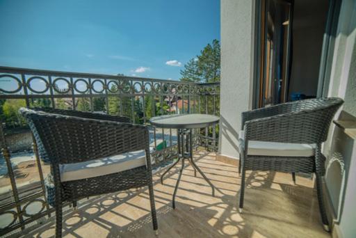 Balkón nebo terasa v ubytování M&A Apartment & SPA, S 34, Vila Elsa 2