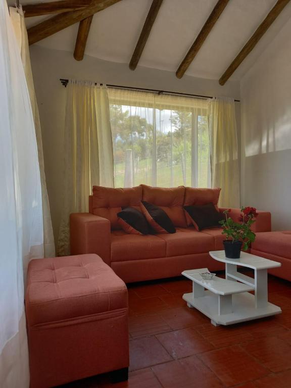 Posezení v ubytování Cabaña Lewana Campestre