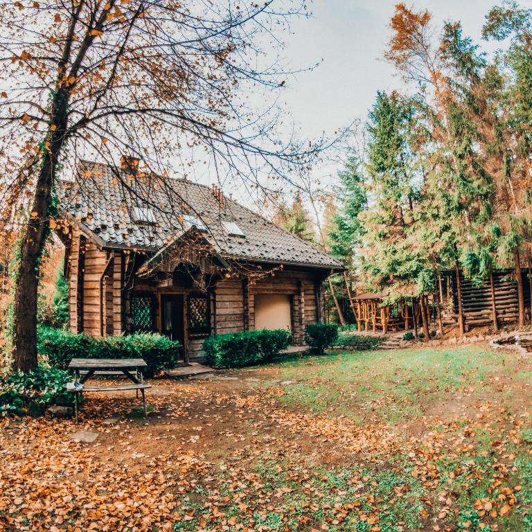 Vonkajšia záhrada v ubytovaní Domek Bogusza
