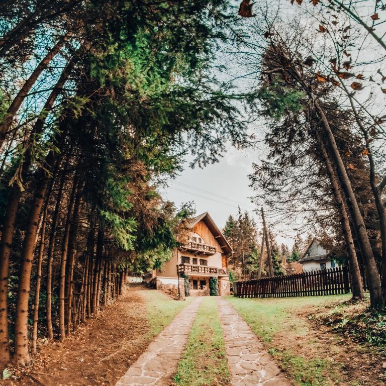 Vonkajšia záhrada v ubytovaní Domek Bogusza