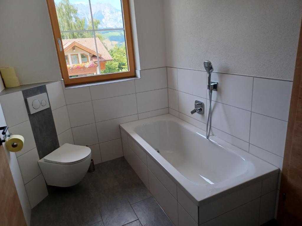 Koupelna v ubytování Chalet Petra