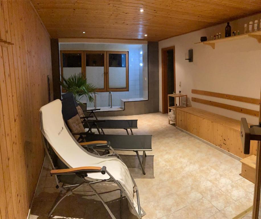 Posezení v ubytování Ferienwohnung Charline