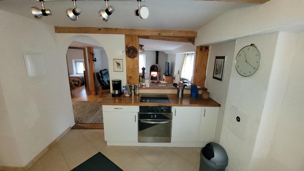 Kuchyň nebo kuchyňský kout v ubytování aschis Lodge 2