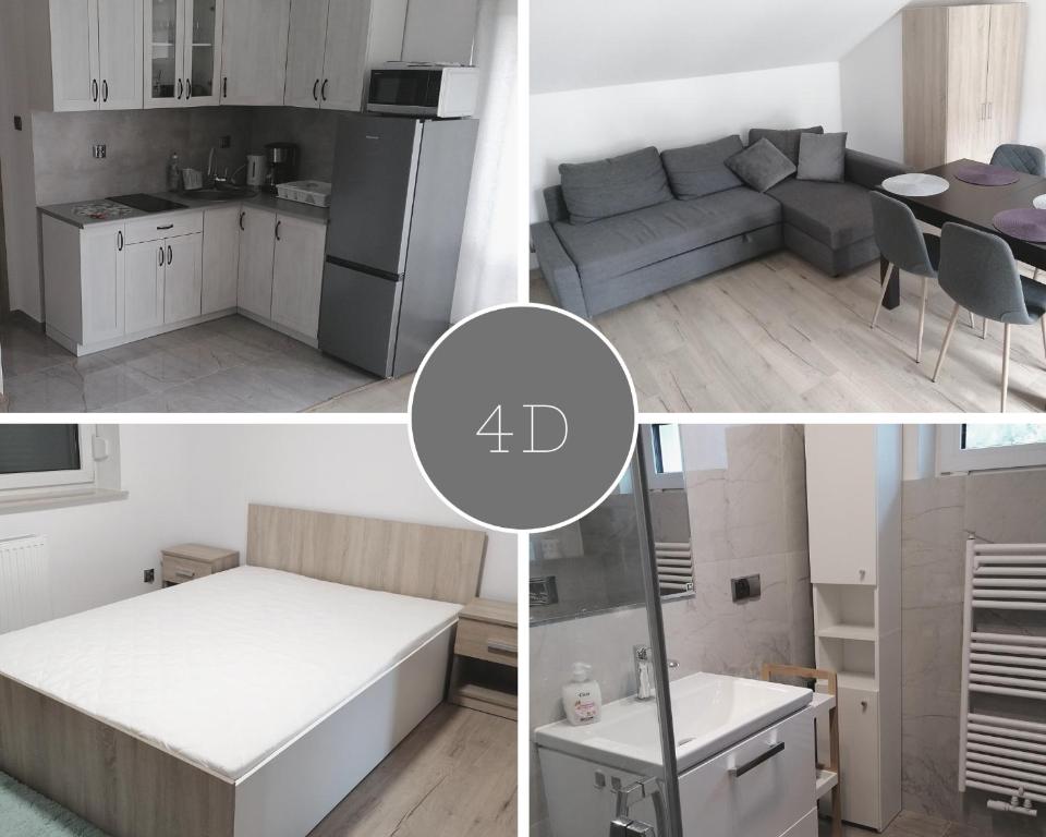 Kuchyň nebo kuchyňský kout v ubytování Apartamenty Wisła Lipowa 16-4D