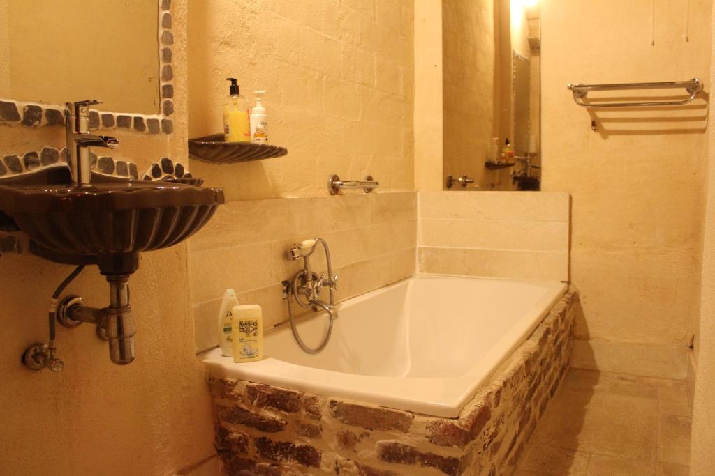Koupelna v ubytování B&B 't Zwaluwnest