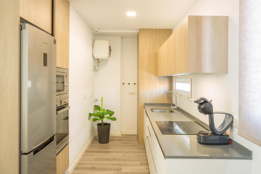 A kitchen or kitchenette at Hercot Canteras Relax