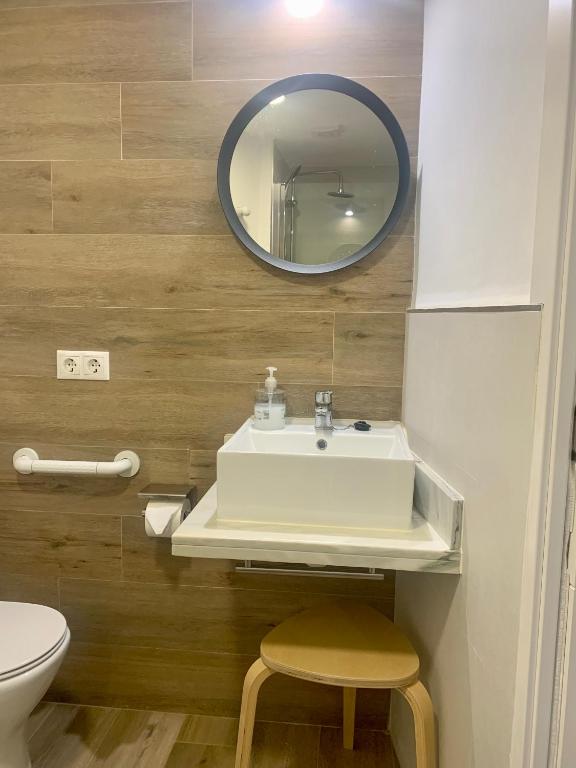 Koupelna v ubytování Puerta de Caceres Apartamento 1