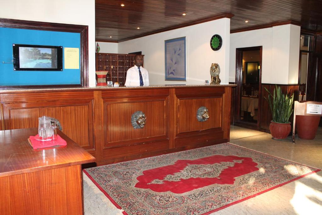 TV a/nebo společenská místnost v ubytování La Mada Hotel