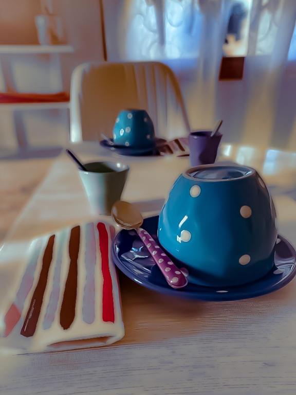 Příslušenství pro přípravu čaje a kávy v ubytování The Loft E&E Open Space
