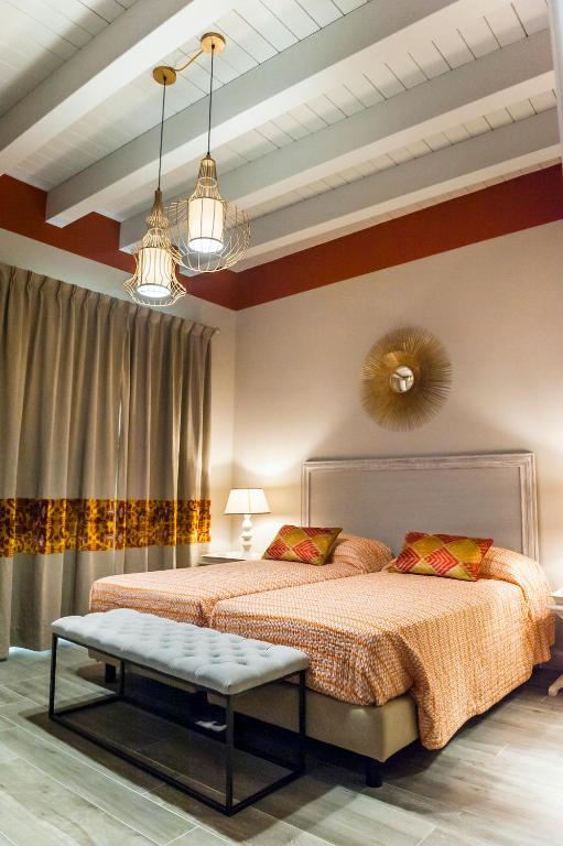 Posteľ alebo postele v izbe v ubytovaní Hotel San Michele
