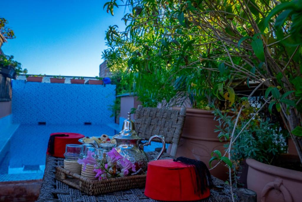 Zahrada ubytování Riad Ayadina & SPA