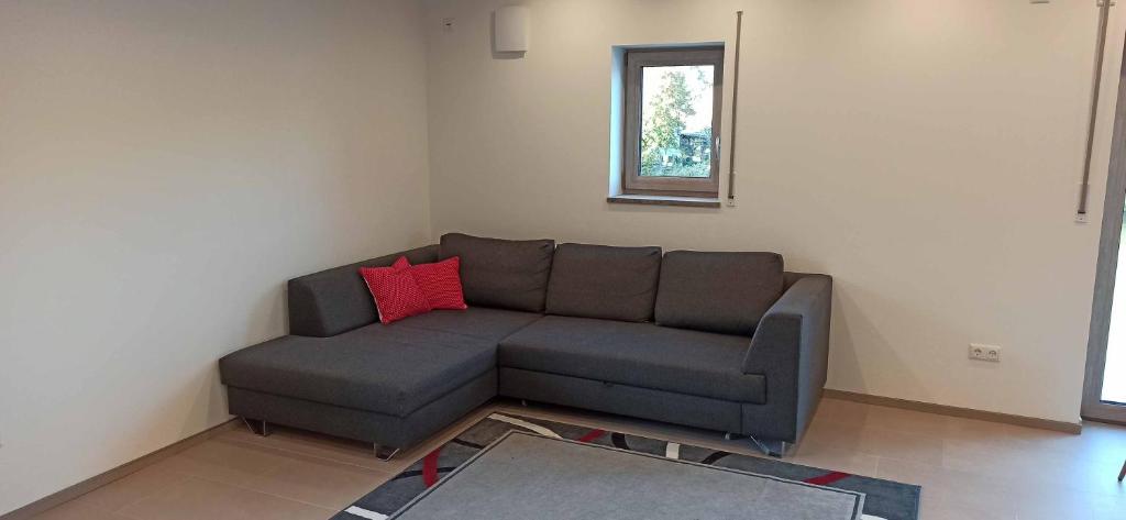 Posezení v ubytování Ferienwohnung flussendlich
