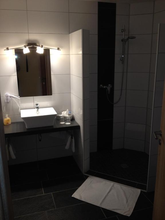 Koupelna v ubytování Hotel Bohlje