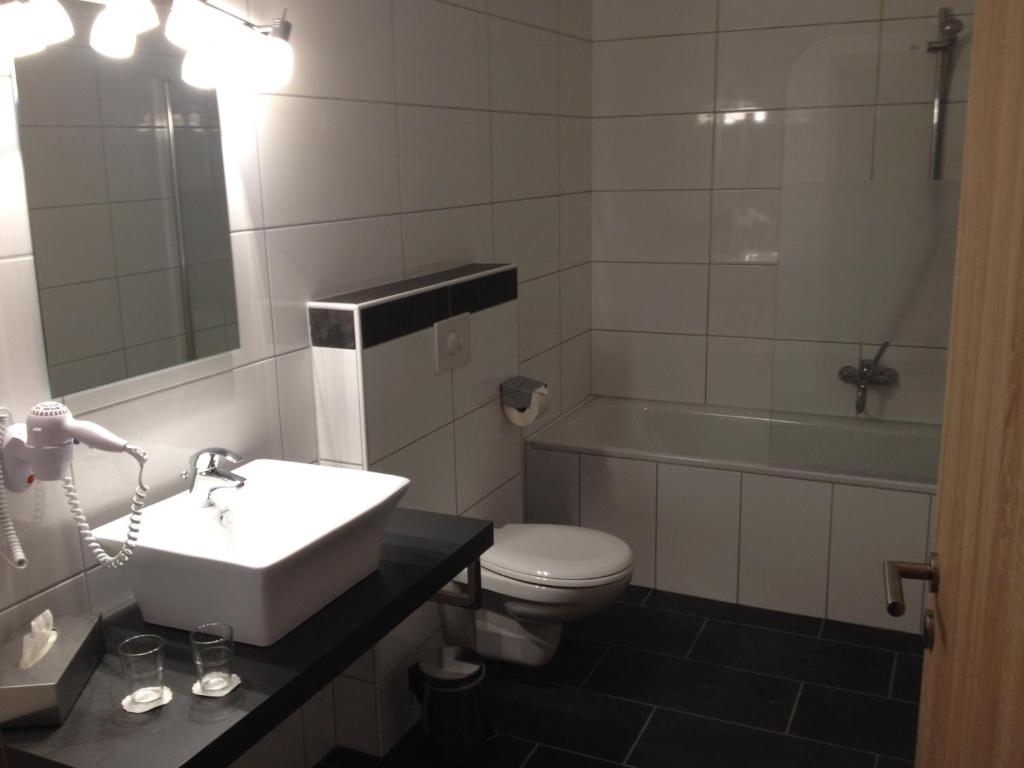 Koupelna v ubytování Hotel Bohlje
