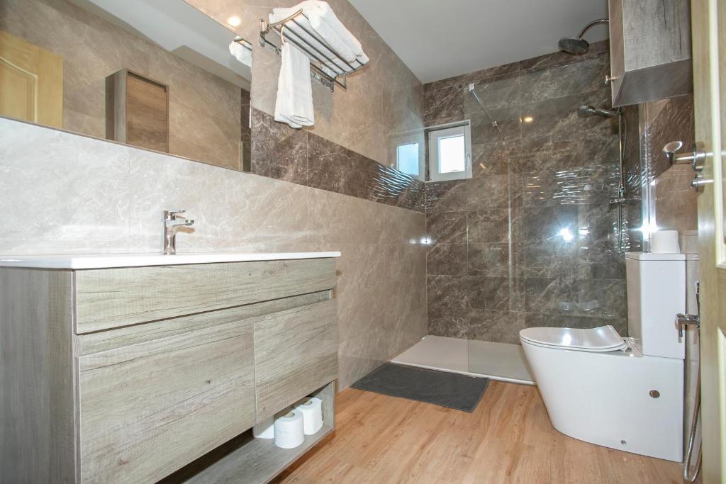Koupelna v ubytování Apartamentos Rurales Miramar