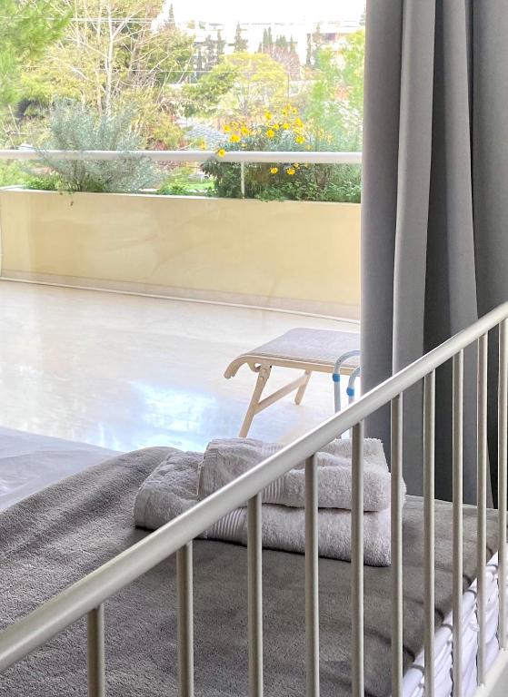 Balkón alebo terasa v ubytovaní Marousi Boutique Apartment
