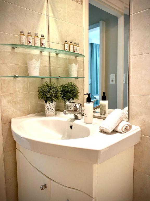 Kúpeľňa v ubytovaní Marousi Boutique Apartment