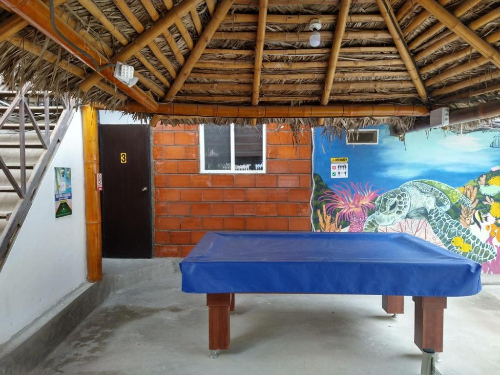 Stolní tenis v ubytování Soga Hostal nebo okolí