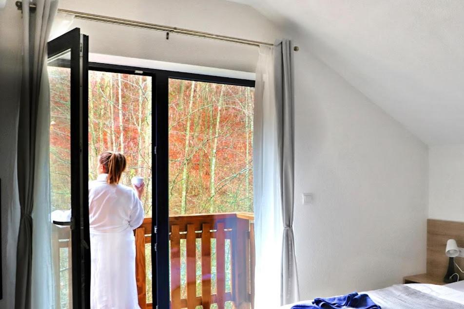Postel nebo postele na pokoji v ubytování Resort Biela Skala - CHALET Chopok Jasná Juh