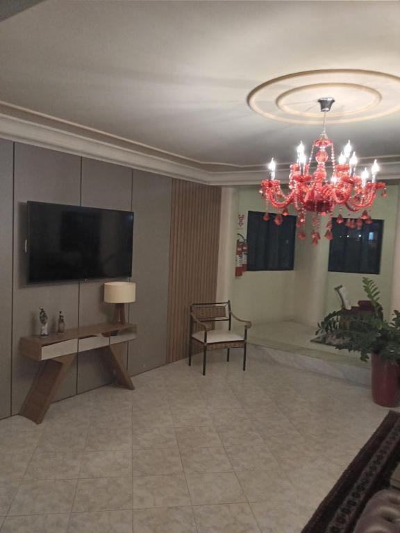 TV a/nebo společenská místnost v ubytování Hotel Novoleste