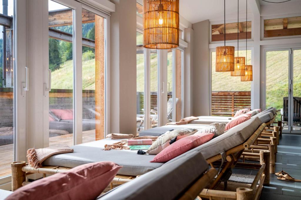 Posezení v ubytování Boutique Hotel Bellevue Lermoos