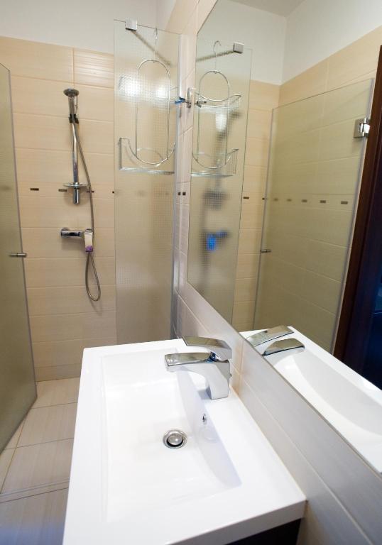 Kúpeľňa v ubytovaní Aldian Pokoje Gościnne