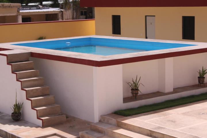Bazén v ubytování Hotel La Piramide Izamal nebo v jeho okolí