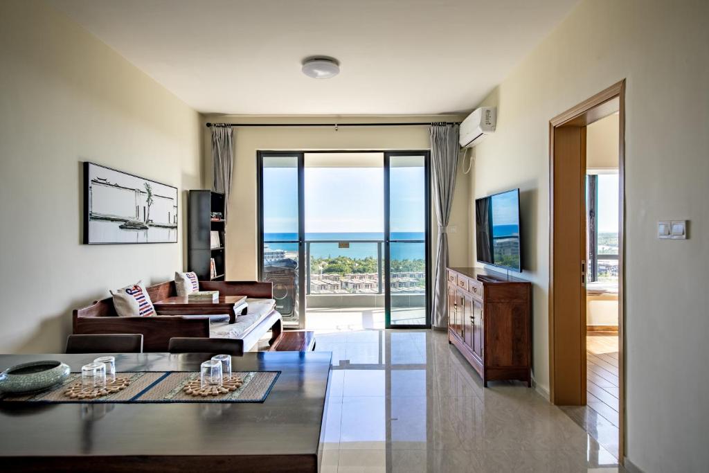 un soggiorno con vista sull'oceano di Guanlan Pavilion Seaview Homestay a Wenchang