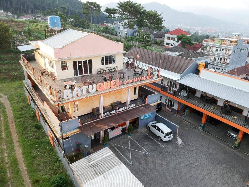 an overhead view of a building in a city at Batuque Town Villa 2 in Batu