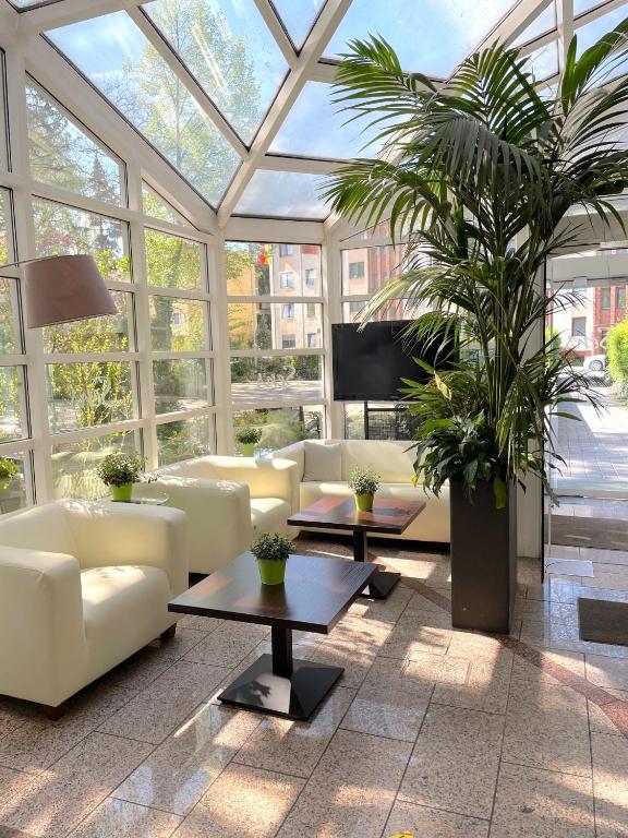 Posezení v ubytování SensCity Hotel Berlin Spandau